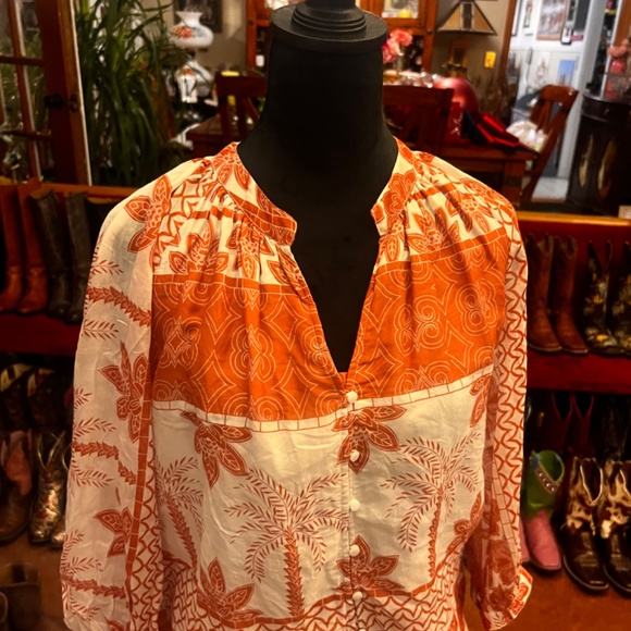 Johnny Was Jade Silk Pull-On Midi Skirt and Top Small - Picture 8 of 12